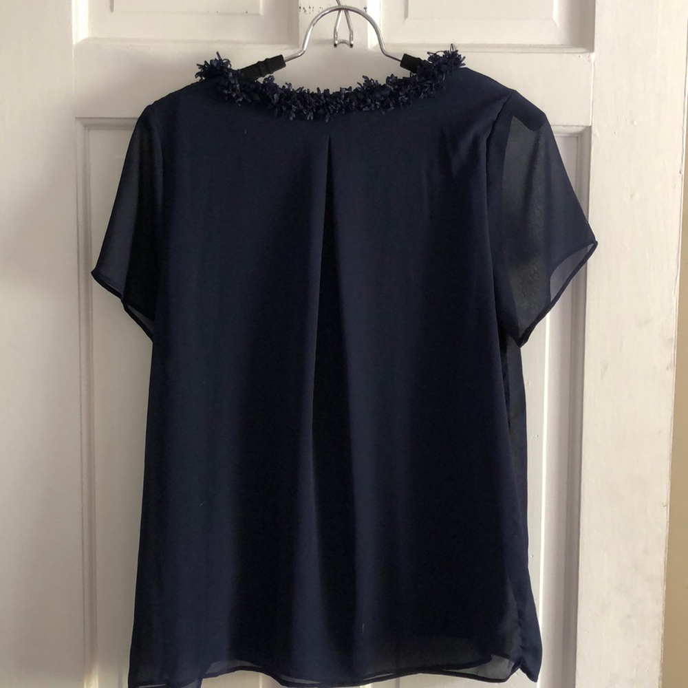 Banana Republic Fringe Trim Tee - Picture 3 of 4